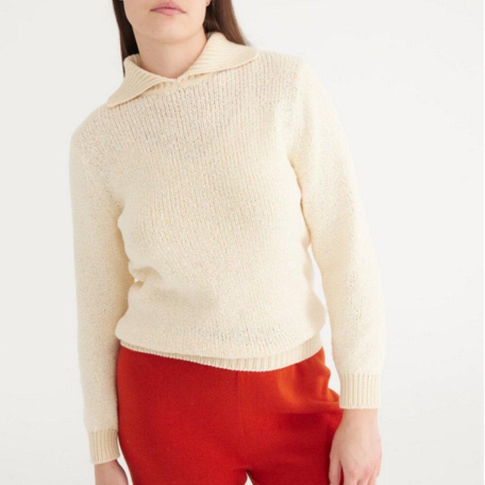 Misha And Puff Cream Cowl Neck Sweater